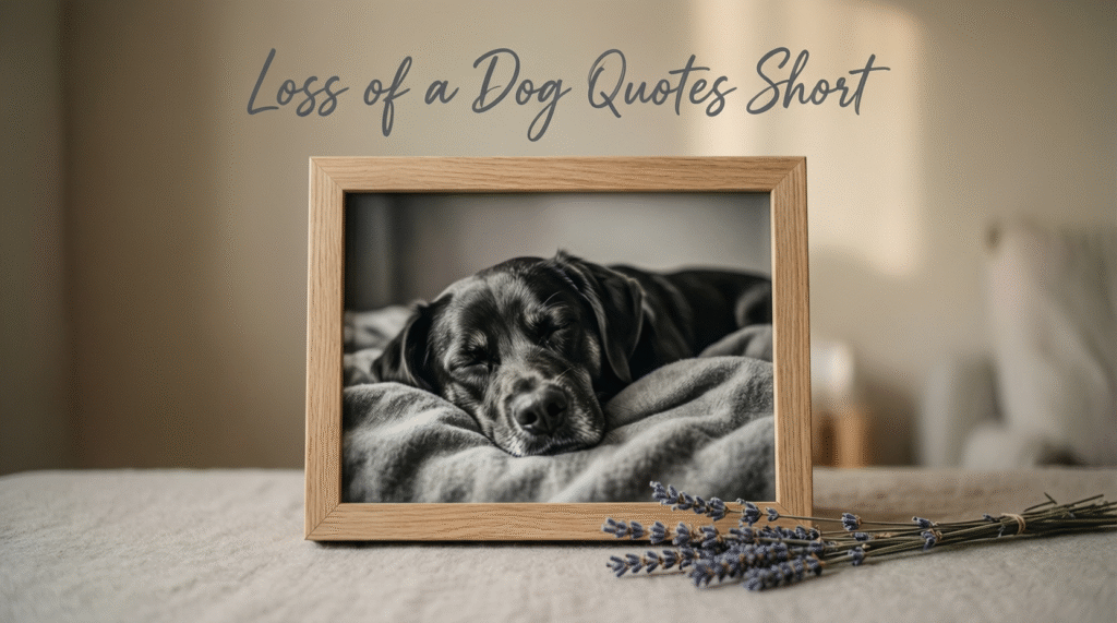 Loss of a Dog Quotes Short