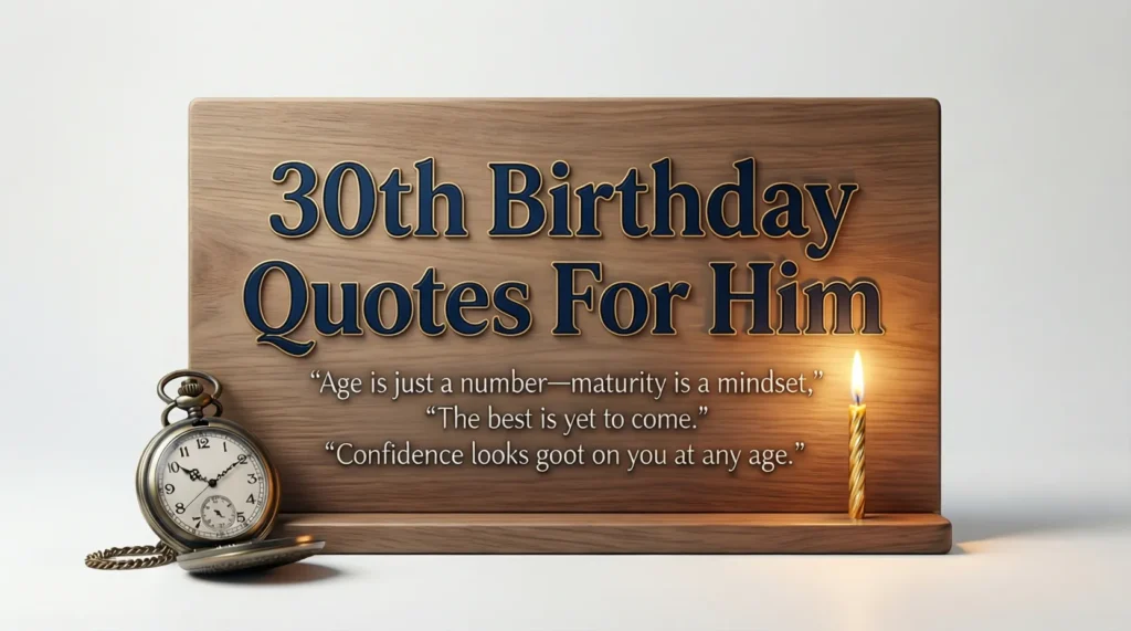 30th Birthday Quotes For Him