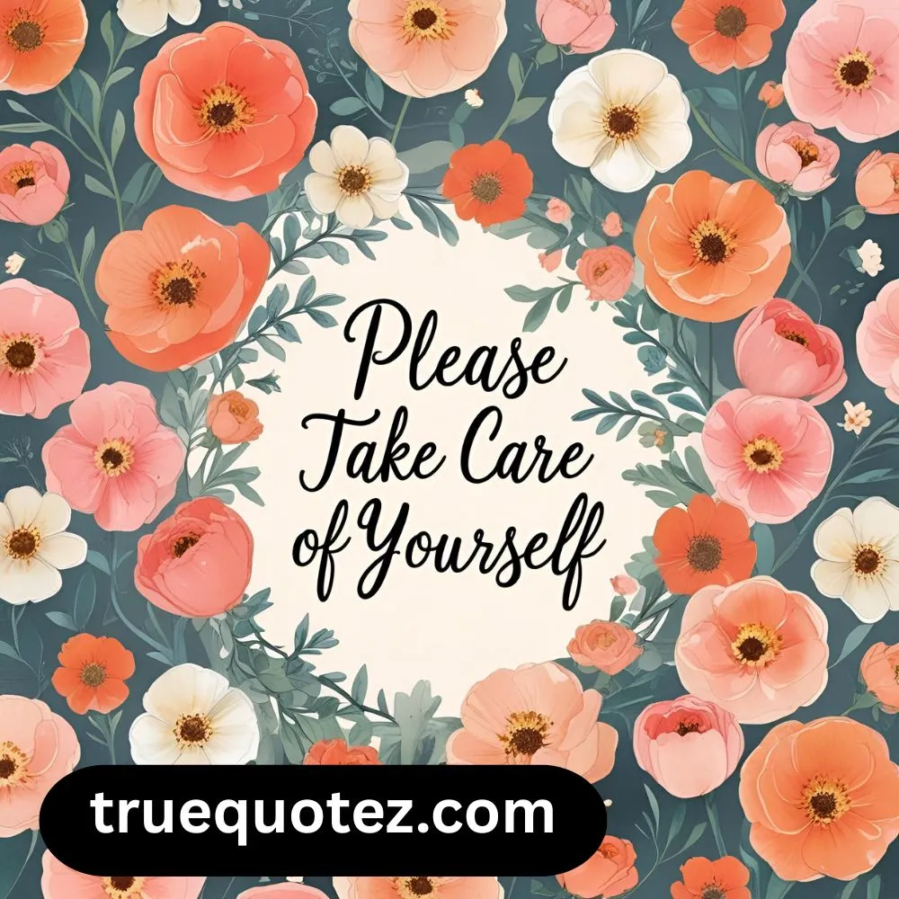 Please Take Care of Yourself Quotes