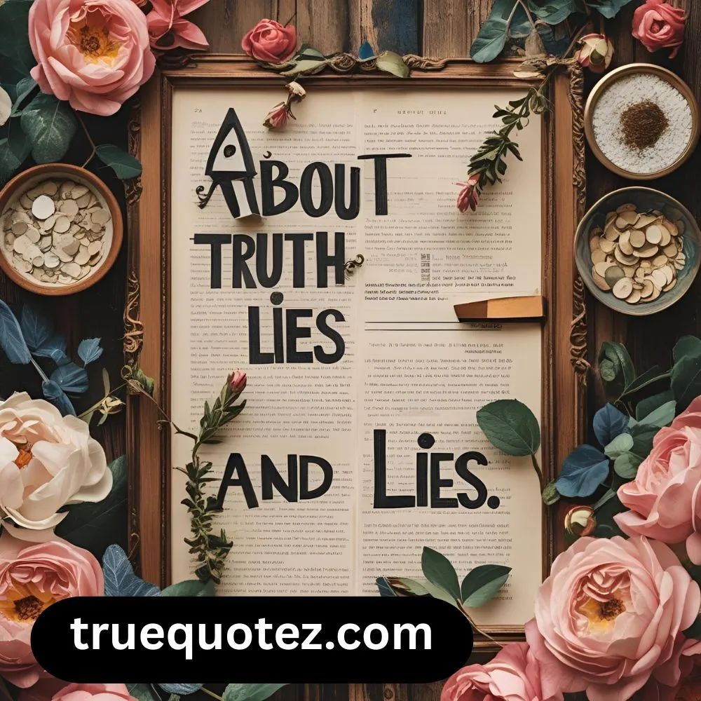 quotes about truth and lies