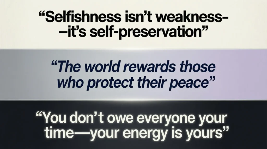 Selfish People Quotes for Instagram