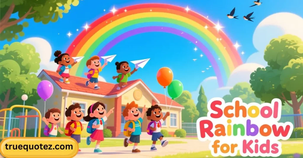 School Rainbow Quotes for Kids