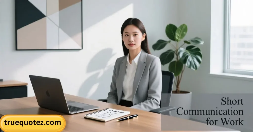 Short Communication Quotes for Work