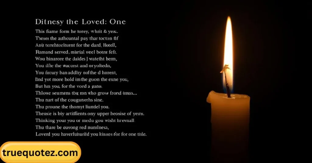 Short Poem for Loss of Loved One