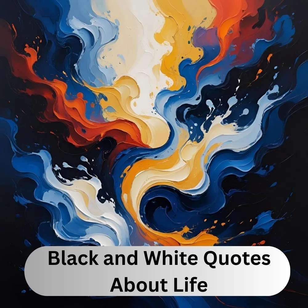 Black and White Quotes About Life