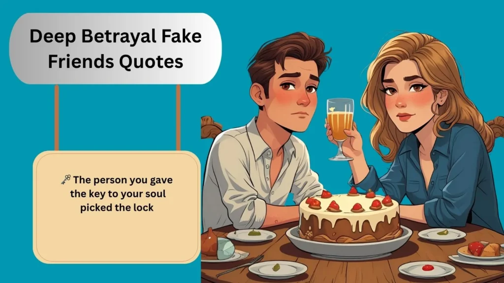 Deep Betrayal Fake Friends Quotes
