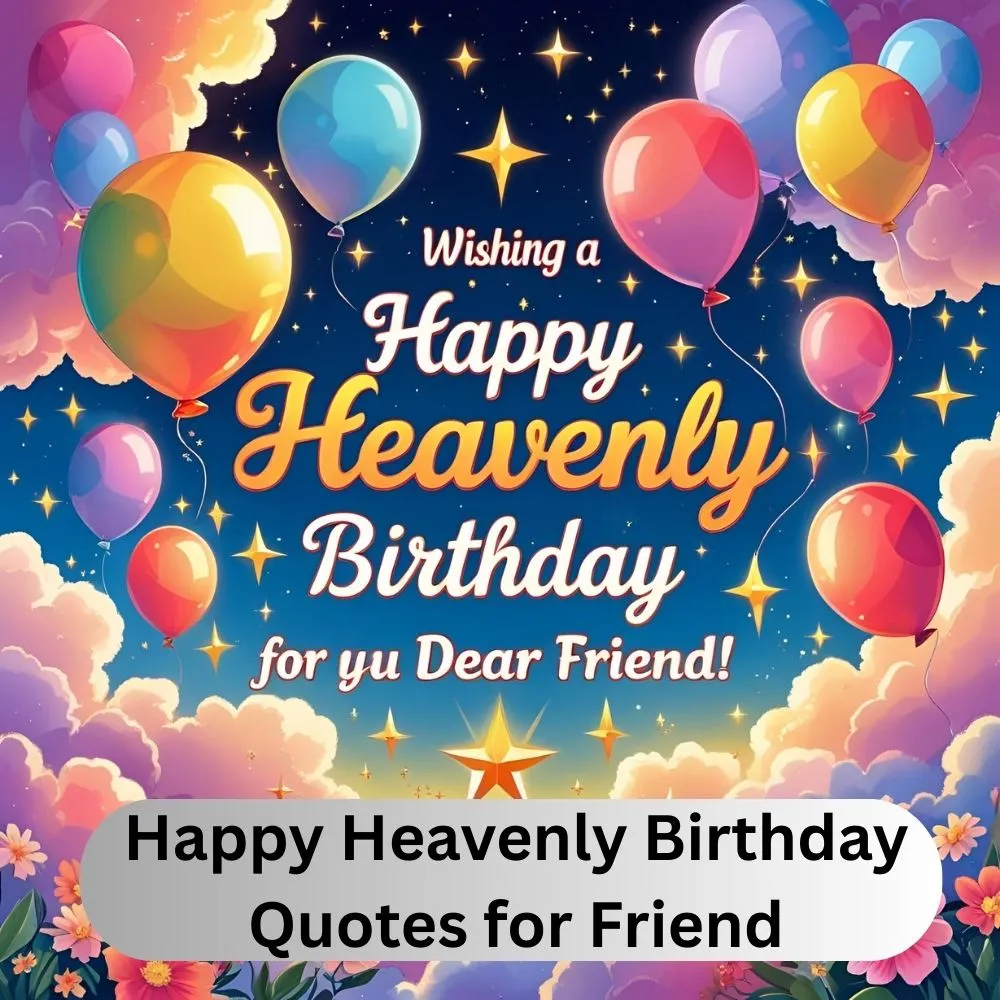 Happy Heavenly Birthday Quotes for Friend