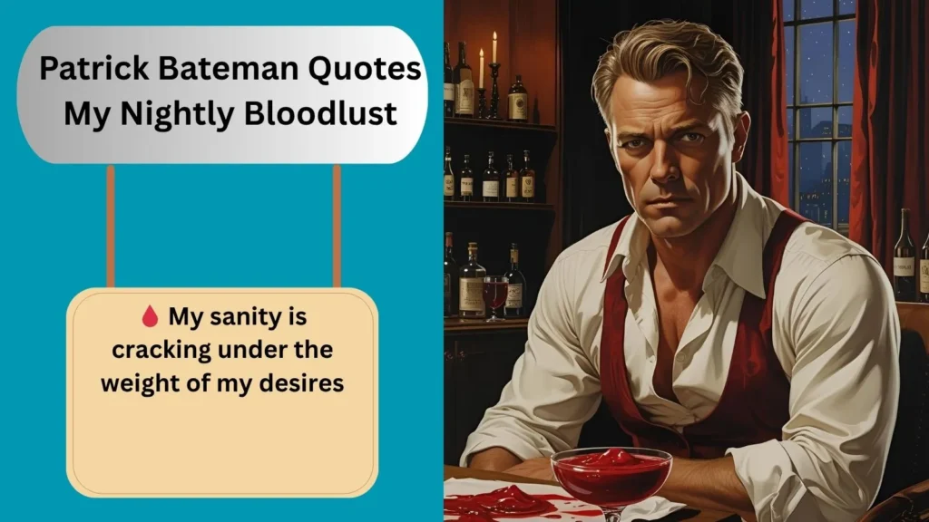 Patrick Bateman Quotes My Nightly Bloodlust
