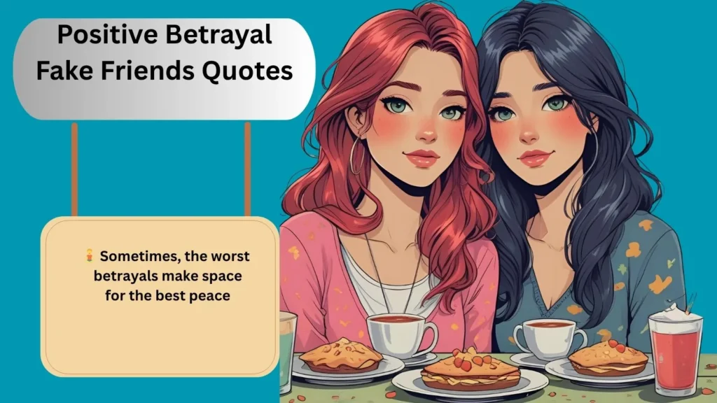 Positive Betrayal Fake Friends Quotes
