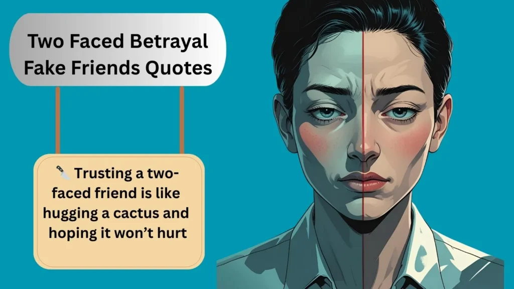 Two Faced Betrayal Fake Friends Quotes